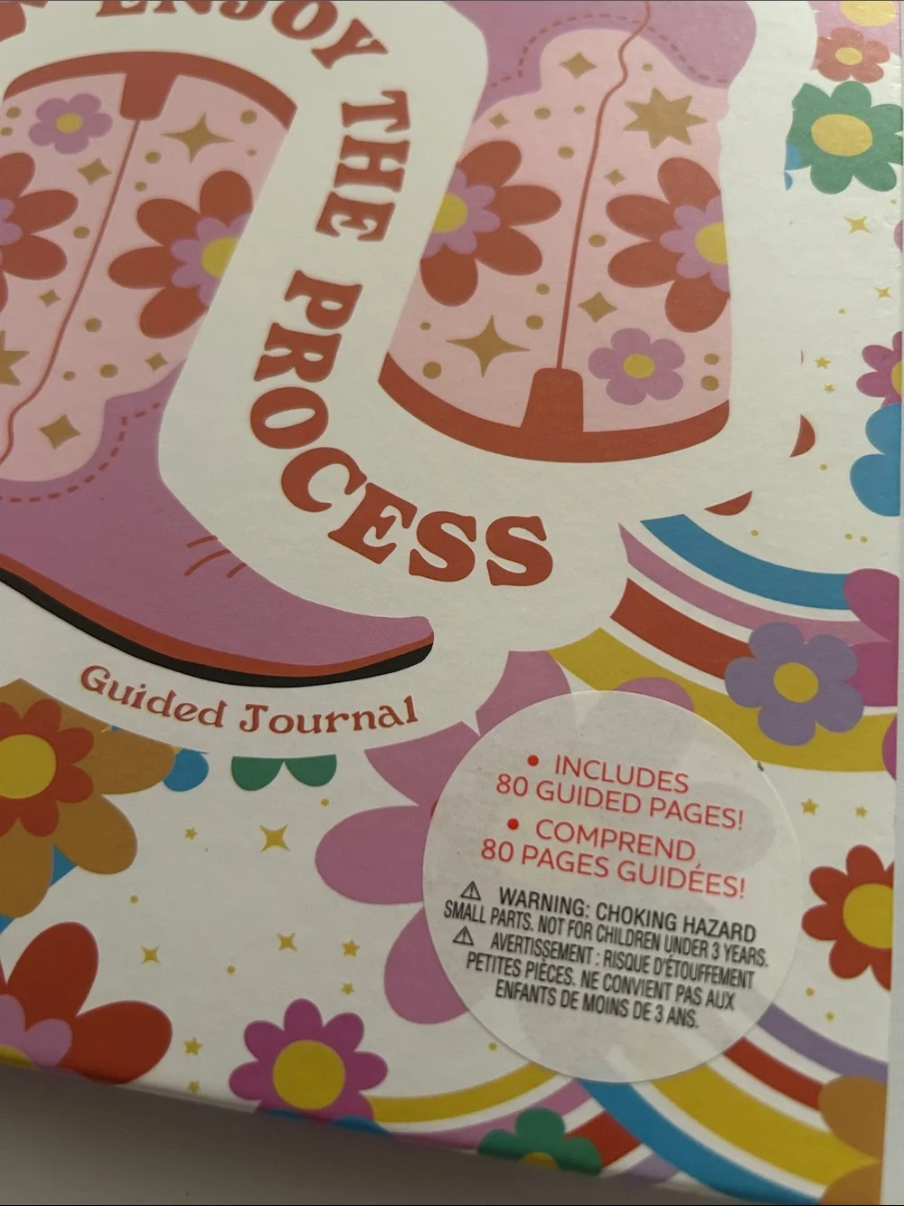 Guided Journal “Enjoy the Process” 80 Pages NWT Western Cowgirl Retro